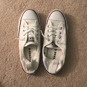 White grid pattern shoreline converse